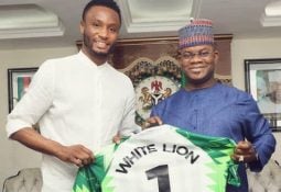 Pictorial: Former Eagles captain Mikel Obi visits Yahaya Bello