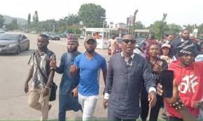 Sowore, CSOs protest at Police HQ, demand immediate release of FIJ journalist